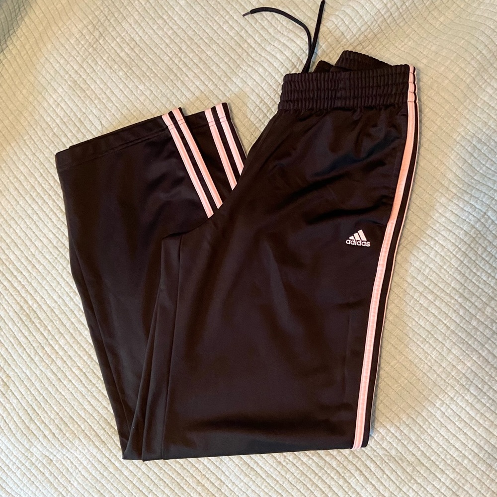 Adidas Pink Stripe Warm Up Pants